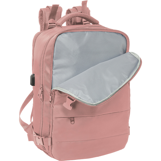 MOCHILA VIAJE CABINA PORTATIL 15,6 SAFTA "ROSA" image 4
