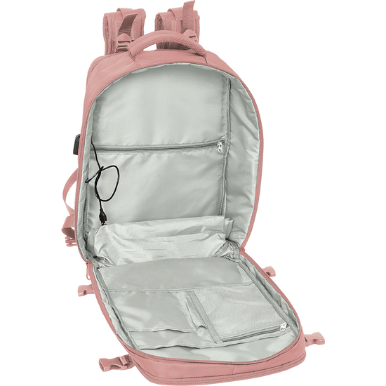 MOCHILA VIAJE CABINA PORTATIL 15,6 SAFTA "ROSA" image 5