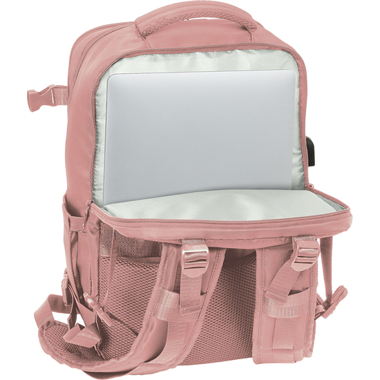 MOCHILA VIAJE CABINA PORTATIL 15,6 SAFTA "ROSA" image 6