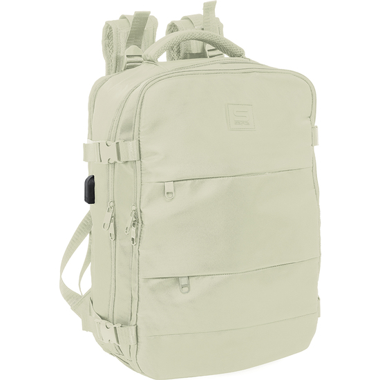MOCHILA VIAJE CABINA PORTATIL 15,6 SAFTA "BEIGE" image 0