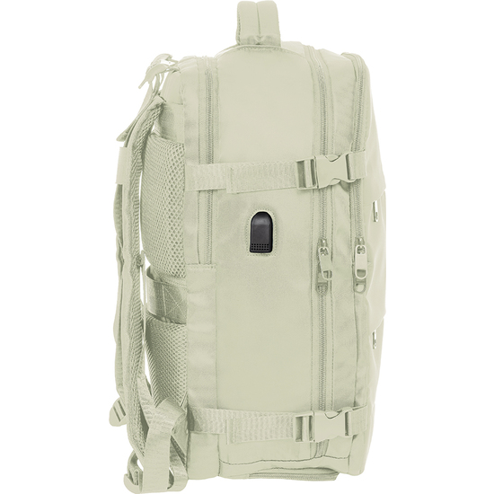 MOCHILA VIAJE CABINA PORTATIL 15,6 SAFTA "BEIGE" image 2