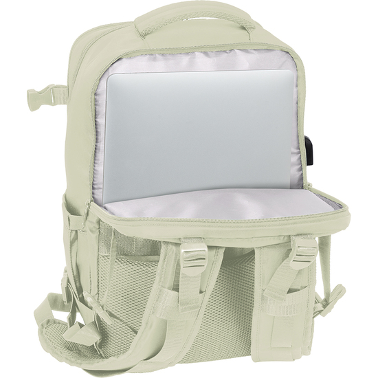 MOCHILA VIAJE CABINA PORTATIL 15,6 SAFTA "BEIGE" image 6