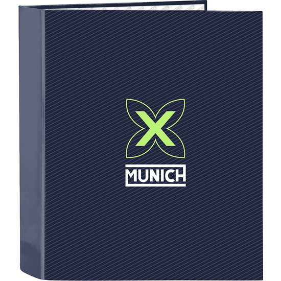 CARPETA F. 4 ANILLAS 35MM LOMO ANCHO MUNICH "BLUE INDIGO" image 0