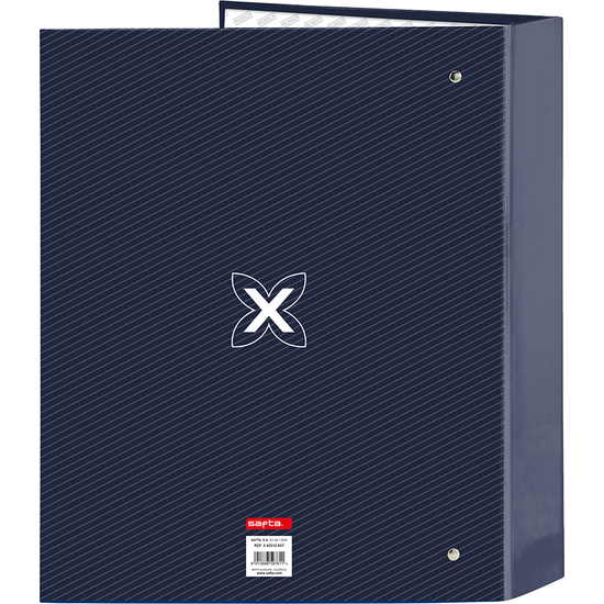 CARPETA F. 4 ANILLAS 35MM LOMO ANCHO MUNICH "BLUE INDIGO" image 1