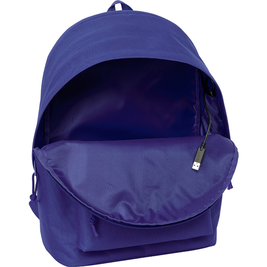 MOCHILA DOBLE PARA PORTATIL 15,6"+USB ATCO. DE MADRID TEEN DARK BLUE image 3