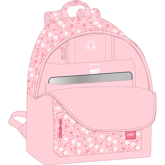 MOCHILA PARA PORTATIL 14,1" MIFFY "FLORES" image 1