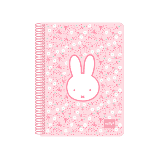 LIBRETA CUARTO 80 H. TAPAS DURAS MIFFY "FLORES" image 0