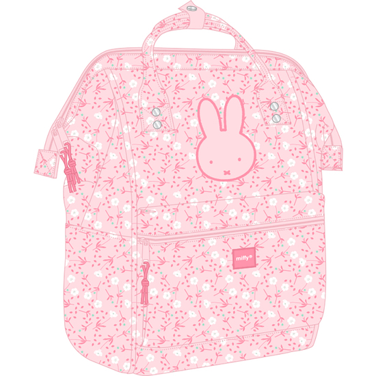 MOCHILA CON ASAS PARA PORTATIL 13" MIFFY "FLORES" image 0