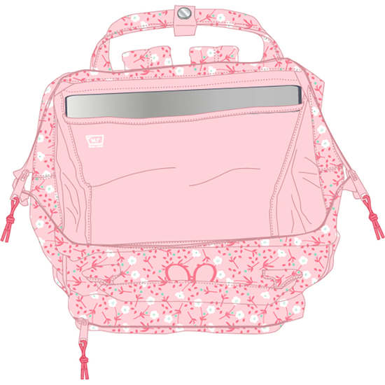 MOCHILA CON ASAS PARA PORTATIL 13" MIFFY "FLORES" image 1