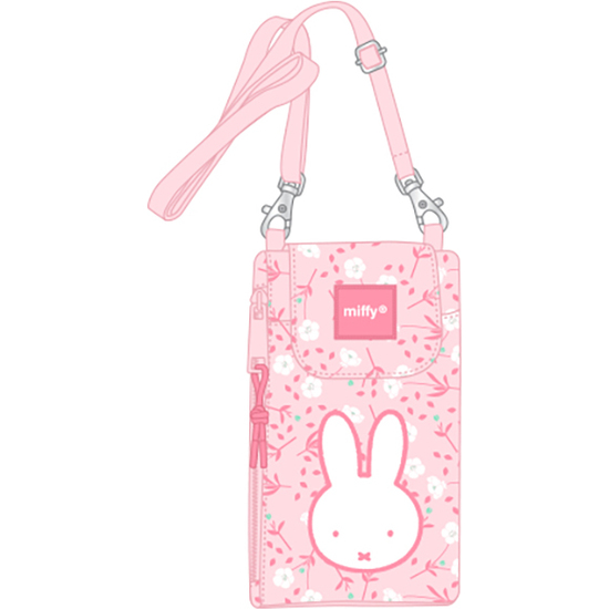 MONEDERO PORTAMOVIL MIFFY "FLORES" image 0