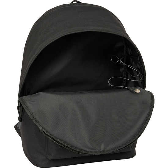 MOCHILA DOBLE PARA PORTATIL 15,6"+USB ATCO. DE MADRID TEEN BLACK image 3