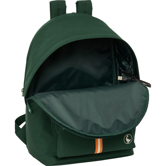 MOCHILA DOBLE PARA PORTATIL 15,6"+USB EL GANSO BASICS "GREEN" image 3