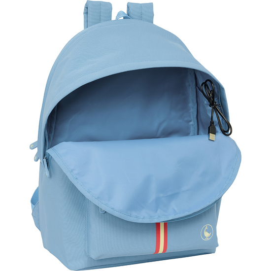 MOCHILA DOBLE PARA PORTATIL 15,6"+USB EL GANSO BASICS "CERULEAN" image 3