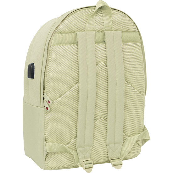 MOCHILA DOBLE PARA PORTATIL 15,6"+USB EL GANSO BASICS "BEIGE" image 1