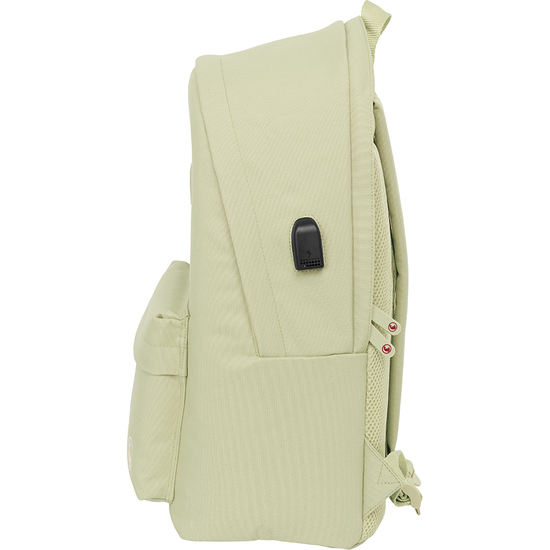 MOCHILA DOBLE PARA PORTATIL 15,6"+USB EL GANSO BASICS "BEIGE" image 2