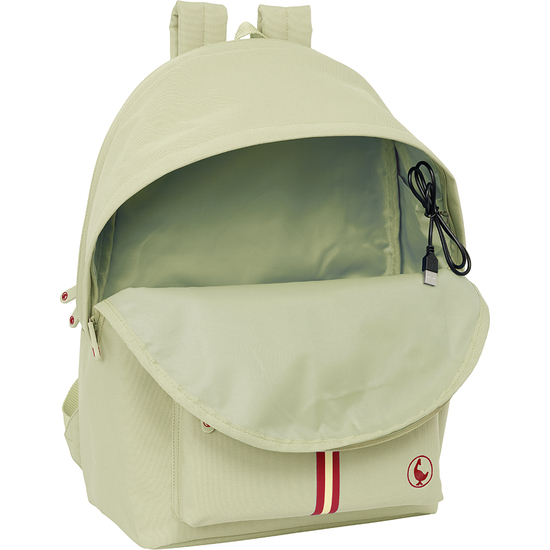 MOCHILA DOBLE PARA PORTATIL 15,6"+USB EL GANSO BASICS "BEIGE" image 3