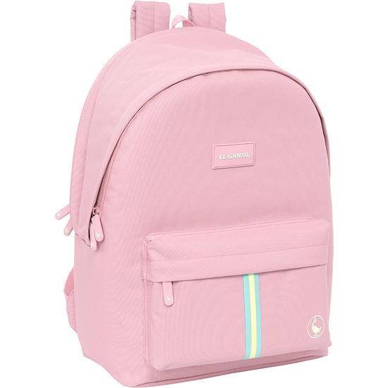 MOCHILA DOBLE PARA PORTATIL 15,6"+USB EL GANSO BASICS "PINK" image 0