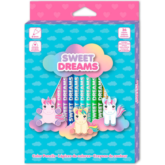 SET LAPICES DE COLORES SWEET DREAMS 36PZS image 0