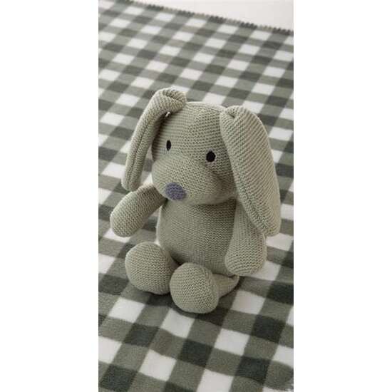 PELUCHE PERRO 26 CM CON MANTA A CUADROS 90X75 CM - MODELOS SURTIDOS image 0