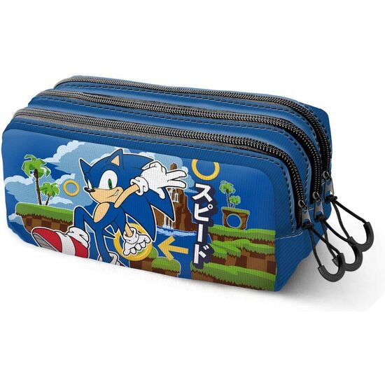 PORTATODO GREENHILL SONIC THE HEDGEHOG TRIPLE image 0