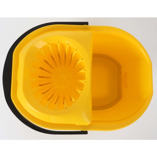 CUBO 16L C/RUEDAS. ASA Y ESCURRIDOR AMARILLO KETY image 2