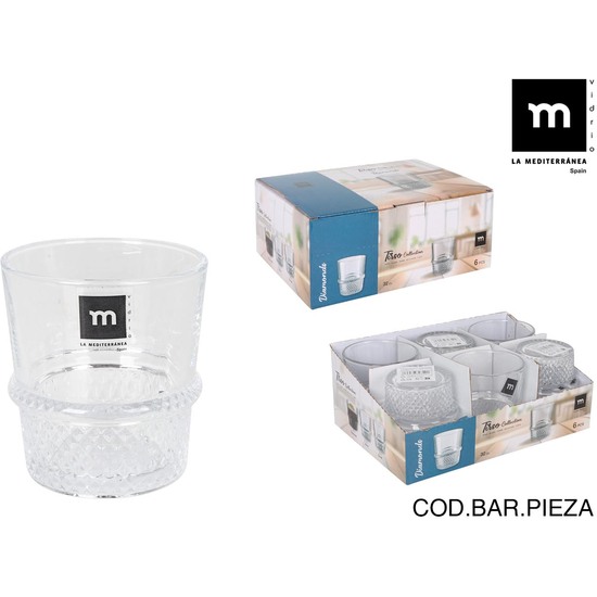 VASO 320ML TIRSO DIAMONDS MD image 0