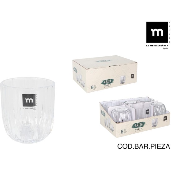 VASO 270ML ARIZA MD image 0