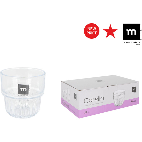 SET 6 VASOS 270ML CORELLA MD image 0