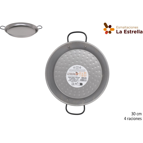 PAELLERA PULIDA 30 CM 4 RACIONES image 0