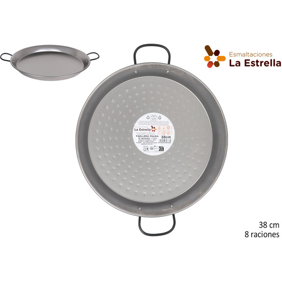 PAELLERA PULIDA 38 CM 8 RACIONES image 0