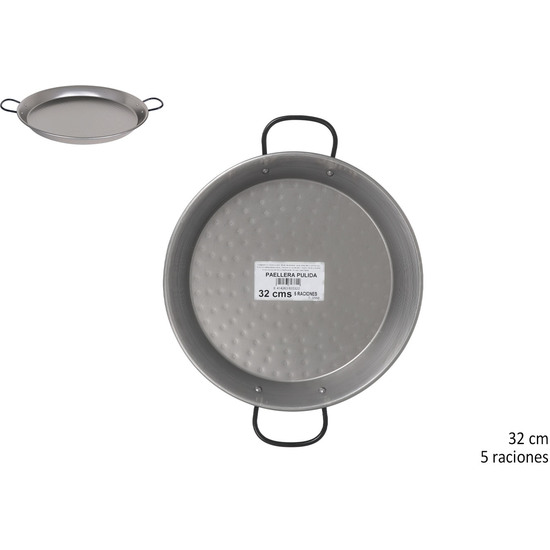 & PAELLERA PULIDA 32 CM 5 RACIONES image 0