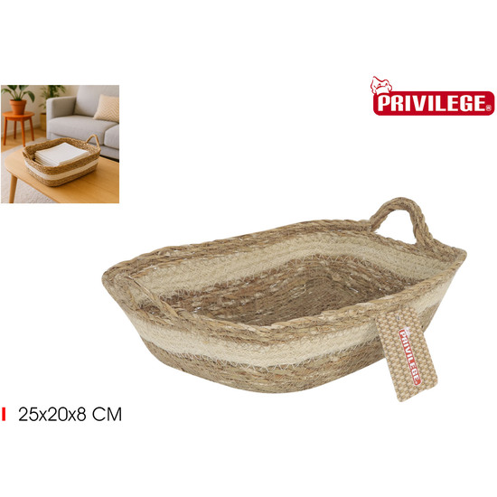 CESTA CONICA MIMBRE REC.C/ASA 25X20X8CMPRIVILEGE image 0