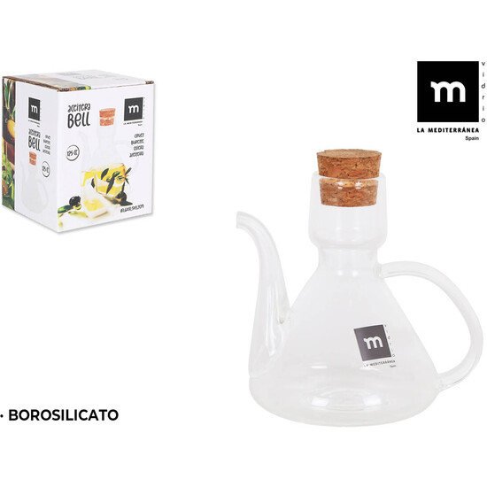 ACEITERA BOROSILICATO C/TAPON 125CC BELL image 0