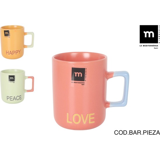 TAZA JUMBO 340CC LOVE&PEACE  MD image 0