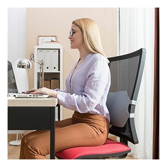 -90- COJIN LUMBAR DE GEL CON FUNDA EXTRAIBLE GLUSH image 1