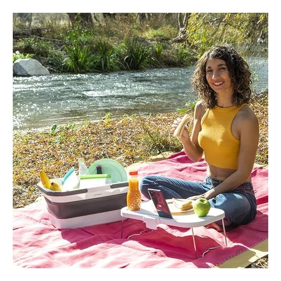 -80- CESTA DE PICNIC PLEGABLE CON TAPAMESA PICKNIN image 5