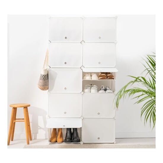 -36- ZAPATERO MODULAR PORTATIL INNOVAGOODS  BLANCO image 1