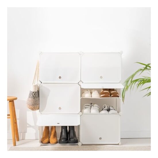 -36- ZAPATERO MODULAR PORTATIL INNOVAGOODS  BLANCO image 2