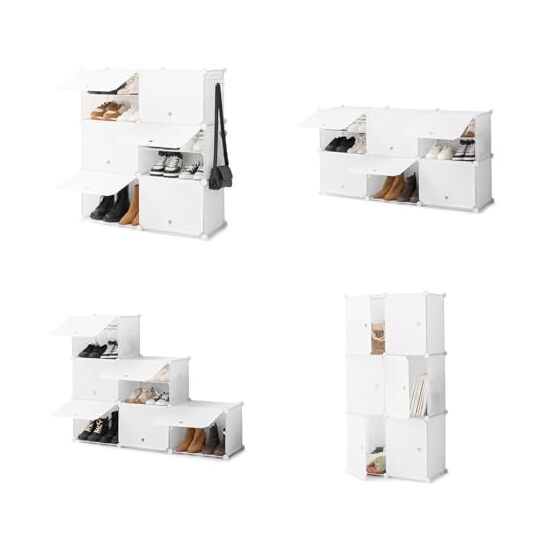 -36- ZAPATERO MODULAR PORTATIL INNOVAGOODS  BLANCO image 7
