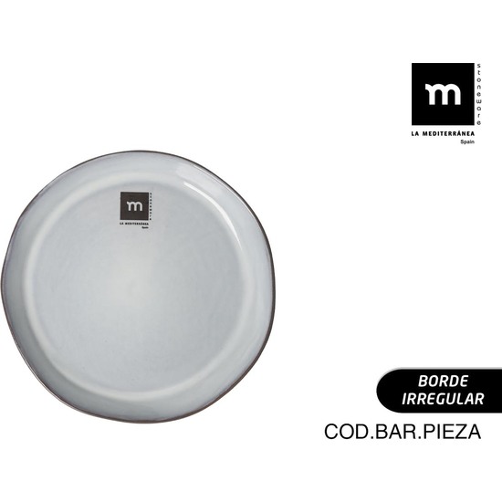 PLATO 17X22CM BLACK CLAY MD image 0