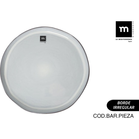 PLATO 265X28CM BLACK CLAY MD image 0