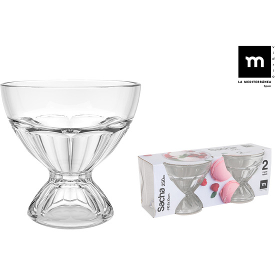 SET 2 COPAS HELADO 250CC SACHA image 0