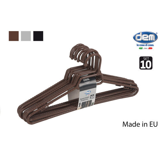 SET 10 PERCHAS PLAST. 38X17.5CM COLORES image 0