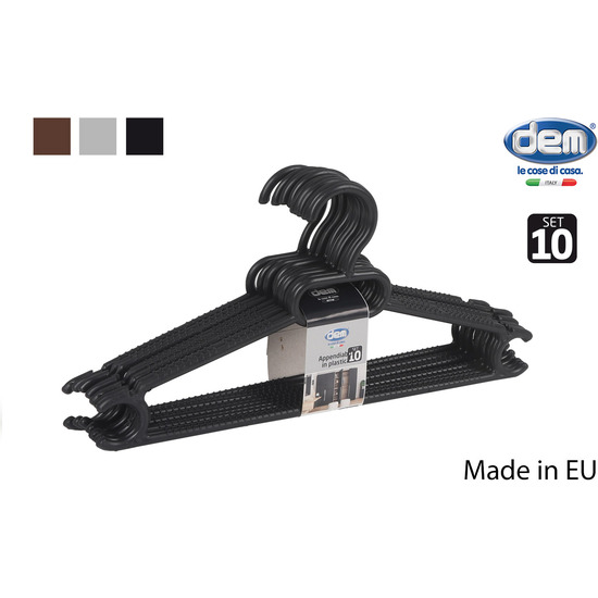 SET 10 PERCHAS PLAST. 37X18.5CM COLORES image 0