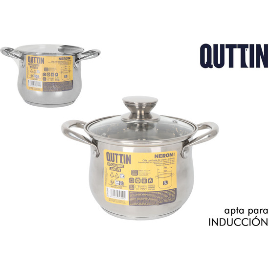 OLLA 18CM3L ACERO IND. C/T NEW NERON image 0