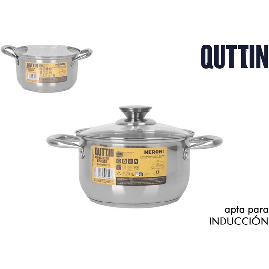 F CACEROLA 18CM3L ACERO IND.C/T NEW NER image 0