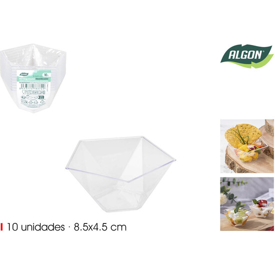 SET10 BOL DEGUSTACION 8.5X4.5CM ALGON image 0