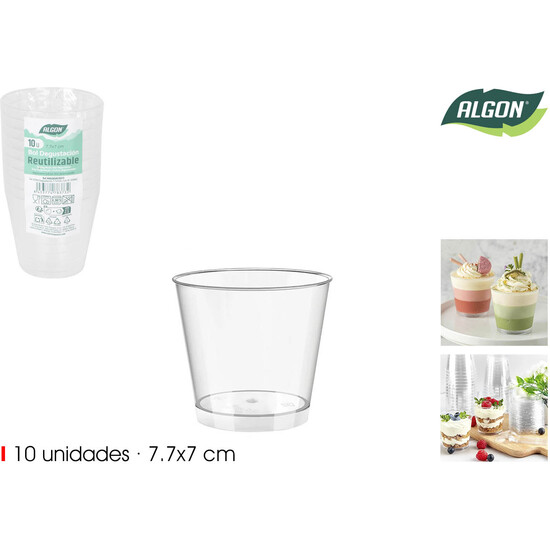 SET10 BOL DEGUSTACION 7.7X7CM ALGON image 0