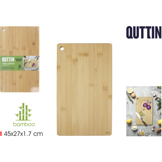 TABLA PARA CORTAR BAMBU 45X27CM QUTTIN image 0