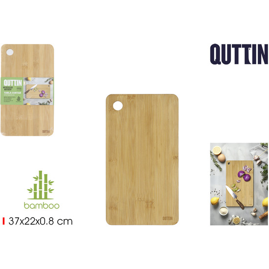 TABLA PARA CORTAR BAMBU 27X15X0.8CM QUTTIN image 0